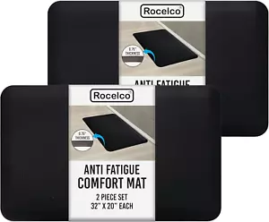 2 Pack anti Fatigue Standing Floor Mat, 32"X20" - Heavy Duty Ergonomic Cushioned - Picture 1 of 8