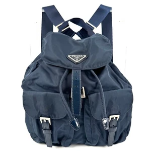 Zaino PRADA Nylon Navy Autentico - Foto 1 di 24