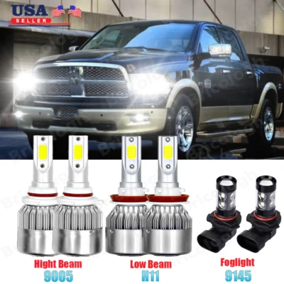 Faro LED + bombillas antiniebla para Dodge Ram 1500 2500 3500 2009 2010 2011 2012 Foto 1 de 4