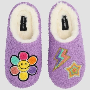 Girls' Joe Boxer Plush Clog Slippers - Purple L - Picture 1 of 1