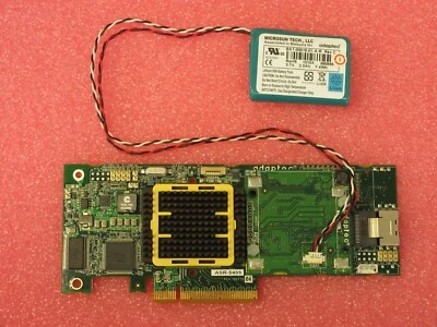 Adaptec ASR-5405 4-Port SAS/SATA 512mb RAID Controller Card PCA-00275-04 +BBU - Image 1 of 4