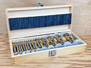 Drill Master 20-teiliges Forstner-Bit-Set Größen 1/4”-2-1/8” 39812 mit Box kostenloser Versand - Bild 1 von 15