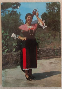 CARTOLINA MONTICCHIO POTENZA COSTUME LUCANO FORMATO GRANDE - Picture 1 of 5