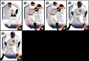 2009 SP Authentic Detroit Tigers (5) Card Lot - EXCLUSIVE & RARE – ACT TODAY! - Picture 1 of 2