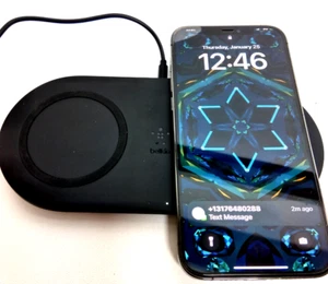 Belkin 10W Qi Dual Wireless Charging Pad - Black WIZ002 WIZ002TTBK - Picture 1 of 5