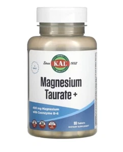 KAL, Magnesium Taurate+, 400 mg per serving, 90 Tablets - Picture 1 of 3