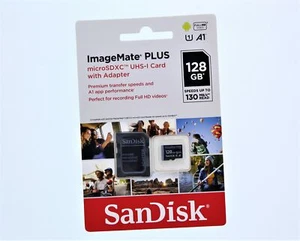 SanDisk ImageMate Plus MicroSDXC UHS-I Card With Adapter (128GB) - Picture 1 of 2