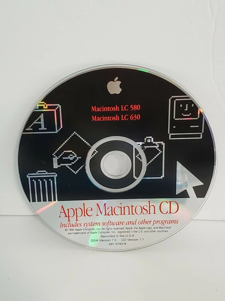 Apple Macintosh LC 580 & LC 630 Install/Restoration CD - Image 1 of 1