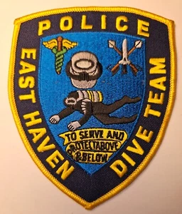 EAST HAVEN CONNECTICUT POLIZEI TAUCHTTEAM AUFNÄHER IN DER NÄHE NEUWERTIG - Bild 1 von 2