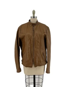 Vtg BROOKS Gold Label Cafe Racer Motorcycle Bucklebacks Leather Jacket Liner 44 - Picture 1 of 12