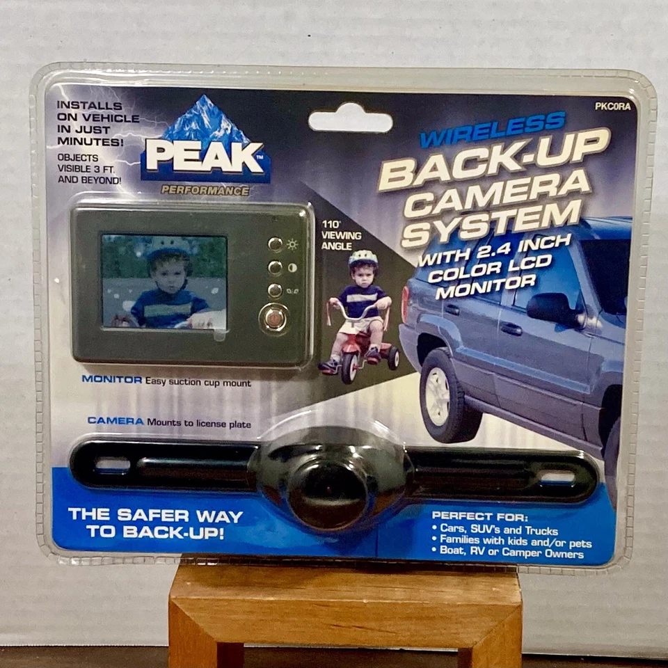 Peak Performance Wireless Back-Up Camera #PKC0RA w 2.4" Color LCD Monitor Sealed - Image 1 of 4