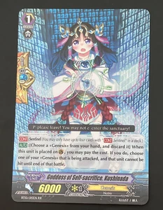 Cardfight Vanguard Goddess of Self-sacrifice, Kushinada BT10/015EN - RR TCG - Picture 1 of 2