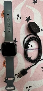 Fitbit Versa 3 Health & Fitness Smartwatch-Black-Not Working-For Parts or Repair - Picture 1 of 17