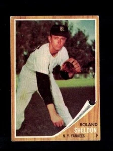 1962 Topps Set Break #185 Roland Sheldon Yankees NY ¡Como nuevo centrado! - Imagen 1 de 2