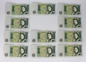 Billetes de 1£ serie C tiradas consecutivas - Imagen 1 de 2