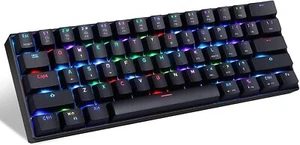 MOTOSPEED Gaming 60% Mechanical Keyboard Portable 61 Keys RGB LED Backlit Type-C - Picture 1 of 7
