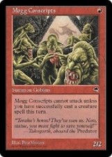 3x MOGG CONSCRIPTS (NM) *Tempest* MTG Magic Gathering