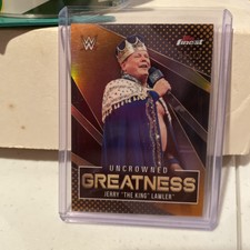 2021 Topps Finest WWE Refractor orange Jerry The King Lawler 6/25