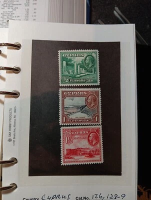 Stamps Of Cyprus Scott #126,128-9. - Image 1 of 2