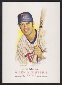 2007 Topps Allen & Ginter #165 Joe Mauer Minnesota Twins