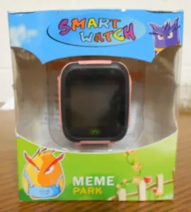 MEME Park smartwatch phone w/sims card S-4 Pink U.S.12 w/ G P S tracking devise - Picture 1 of 9
