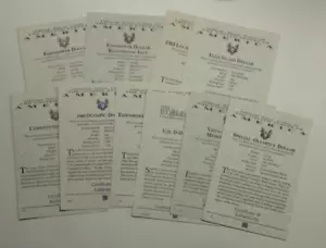 Certificates for USA Commemorative $1 Coins 1980's-1990's See Menu (NO COINS) - Picture 1 of 11