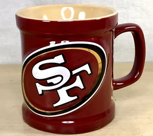 Vintage San Francisco 49ers Mug 3D Embossed Officially Licensed Authentic NFL - Picture 1 of 6
