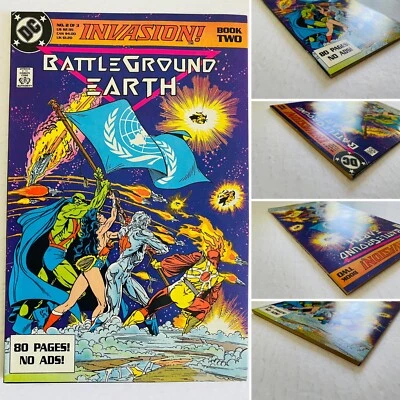 Libro de invasión #2 Battleground Earth - DC 1989 - 9,8 casi nuevo/como nuevo - primera impresión McFarlane Foto 1 de 4