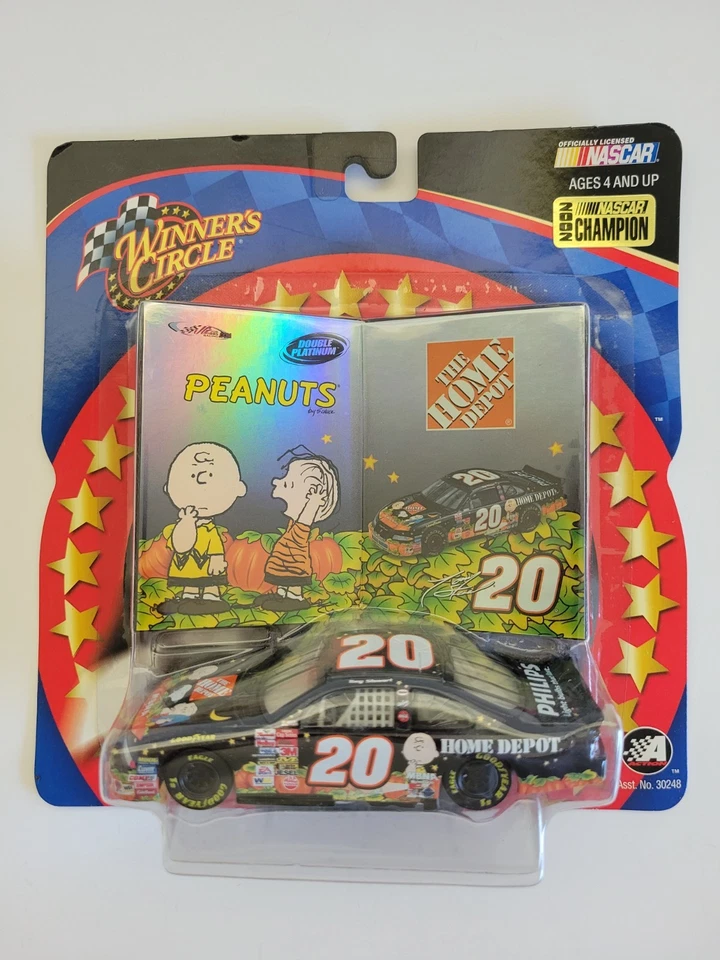 #20 Tony Stewart NASCAR Winners Circle Double Platinum Peanuts 2002 Champion