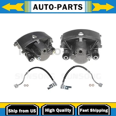 Pinza de freno delantera con mangueras lado del conductor pasajero para Dodge Neon 2000 Foto 1 de 4