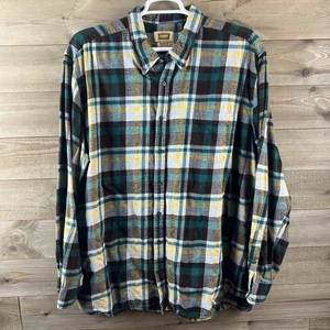 Foundry Supply Herren Hemd Langarm Knopfleiste kariert Flanell klassisch 3XLT - Bild 1 von 6