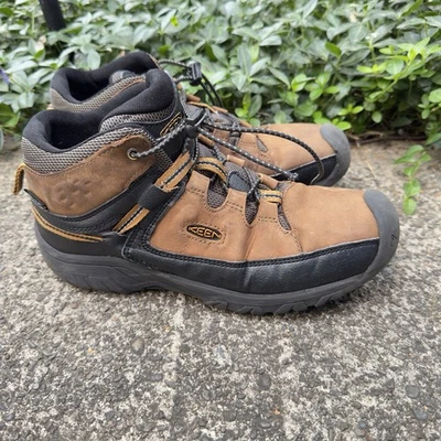 Botas impermeables Keen Targhee Mid para mujer EE. UU. 6 cuero marrón sendero senderismo Foto 1 de 4