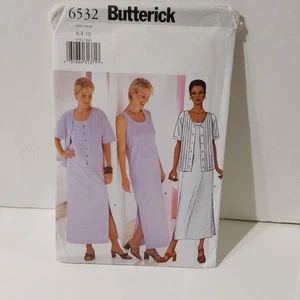 Butterick Muster #6532 Größe 6-10 Damen Petite Jacke & Kleid /2000 - ungeschnitten - Bild 1 von 5