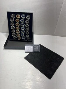 Danbury Mint Seasonal Sensations Rhinestone Stretch Bracelets Box Set Of 4 - Picture 1 of 4