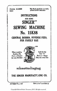 1934 Sängerin Nr. 15K88 Nähmaschine Verwendung Aufsätze Wartung Zum Selbermachen Anleitung 30er - Bild 1 von 4