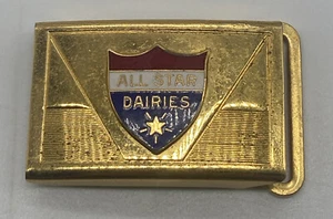 VINTAGE ALL STAR DAIRIES BELT BUCKLE - Picture 1 of 4