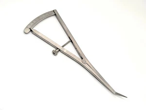 7" Long Castroviejo Caliper Angled Surgical Orthopedic Dental Instrument 0-40mm - Picture 1 of 3