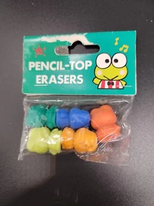 Gomas de borrar vintage Sanrio 1995 Keroppi lápiz-top *SELLADAS DE FÁBRICA* - Imagen 1 de 6