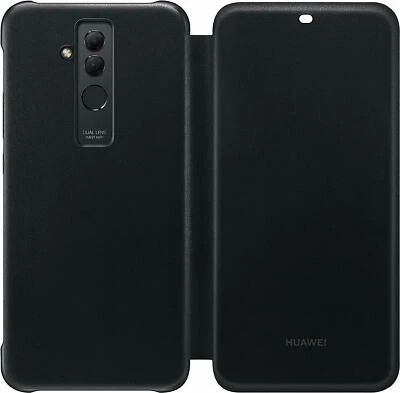 Huawei Flip Folio Wallet Cover Case for Mate 20 Lite Black 51992567 - Image 1 of 3