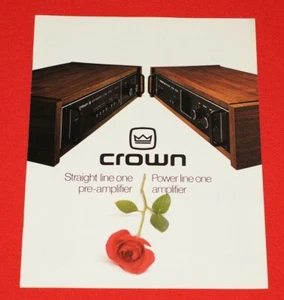Folleto amplificador Crown Power Line One vintage (solo folleto) - Imagen 1 de 5