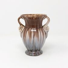 Jasba Keramik Trophy Vase 50/12 Brown Mauve Drip Glaze Vintage West Germany 
