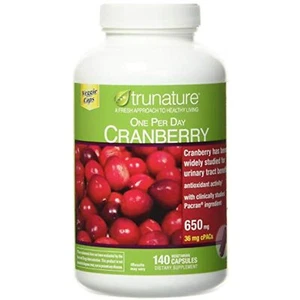 trunature One Per Day Cranberry 650 mg, 140 Vegetarian Capsules - Picture 1 of 6