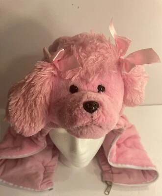Crisha Creations Playful Plush Pink Puppy Vest Hoodie Costume Ages 18-36 Months  - Image 1 of 4