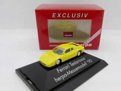 36050 HERPA / GERMANY / SERIE EXCLUSIV / FERRARI TESTAROSSA JAUNE 1/87 - Photo 1/2