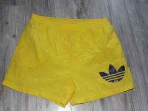 Vintage Rare Adidas 90's Football Sprinters Running Shorts (XL) Excellent Yellow - Picture 1 of 6