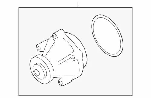 2008-2014 Ford E-350 6.8L Super Duty Water Pump Assembly OEM NEW 4C3Z8501B - Image 1 of 2