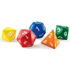 Learning Resources Jumbo Foam Polyhedral Dice 5/Set (LER7694)