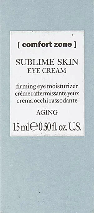 Crema hidratante reafirmante para ojos Comfort Zone Sublime Skin 15 ml 0,5 oz nueva en caja Foto 1 de 4