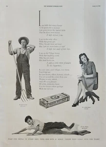 Goma de haya 1942 anuncio vintage añadir un poco más de placer - Imagen 1 de 1