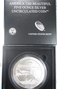 2015-P SPECIMEN BOMBAY HOOK 5 Oz. SILVER QUARTER ORIGINAL U.S.MINT BOX & COA SN4 - Picture 1 of 7